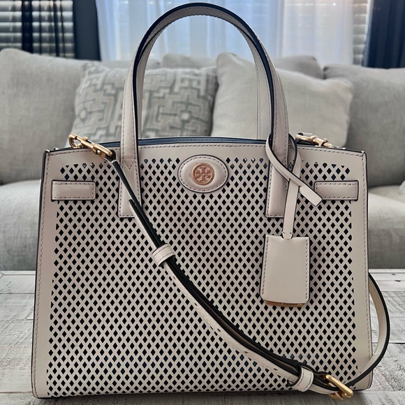 Tory Burch Small Robinson perforated bag - Picture 1 of 9